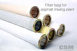 Baghouse filter bags for asphalt mixing plant